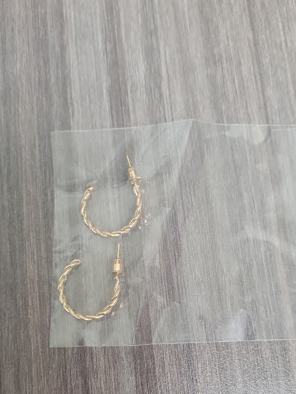 Gold Twisted Hoop Earrings - Classic Women Jewelry